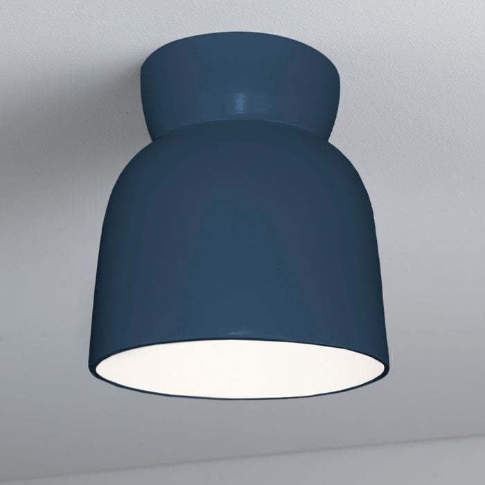Justice Designs - CER-6190-MID - One Light Flush-Mount - Radiance Collection - Midnight Sky