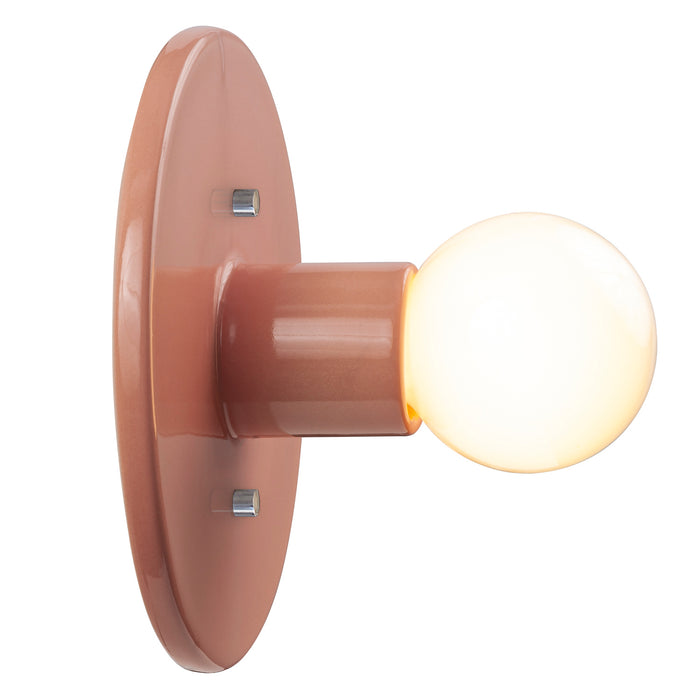 Justice Designs - CER-6270-BSH - One Light Wall Sconce - Ambiance Collection - Gloss Blush