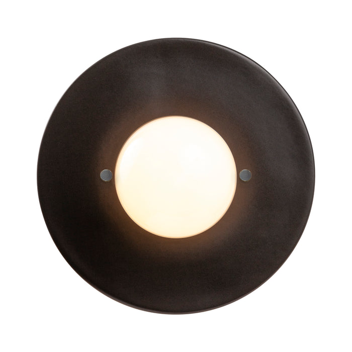 Justice Designs - CER-6270-CRB - One Light Wall Sconce - Ambiance Collection - Carbon - Matte Black