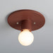 Justice Designs - CER-6275-CLAY - One Light Flush-Mount - Radiance Collection - Canyon Clay