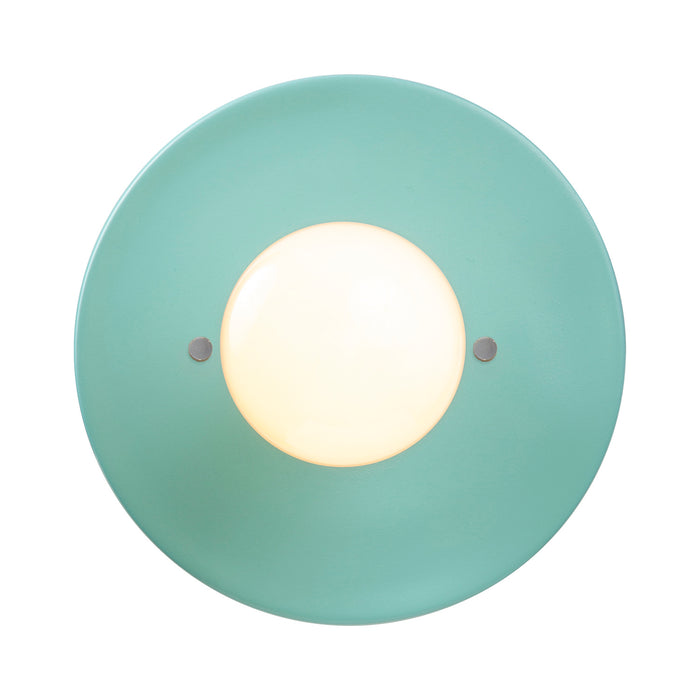 Justice Designs - CER-6275-RFPL - One Light Flush-Mount - Radiance Collection - Reflecting Pool
