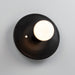 Justice Designs - CER-6280-CRB - One Light Wall Sconce - Ambiance Collection - Carbon - Matte Black