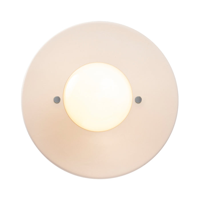 Justice Designs - CER-6285-BIS - One Light Flush-Mount - Radiance Collection - Bisque