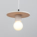 Justice Designs - CER-6320-BIS-MBLK-WTCD - One Light Pendant - Radiance Collection - Bisque