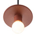 Justice Designs - CER-6320-CLAY-DBRZ-BKCD - One Light Pendant - Radiance Collection - Canyon Clay