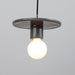 Justice Designs - CER-6320-GRY-CROM-BKCD - One Light Pendant - Radiance Collection - Gloss Grey