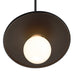 Justice Designs - CER-6325-CRB-CROM-BKCD - One Light Pendant - Radiance Collection - Carbon - Matte Black