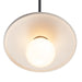 Justice Designs - CER-6325-MAT-MBLK-BKCD - One Light Pendant - Radiance Collection - Matte White