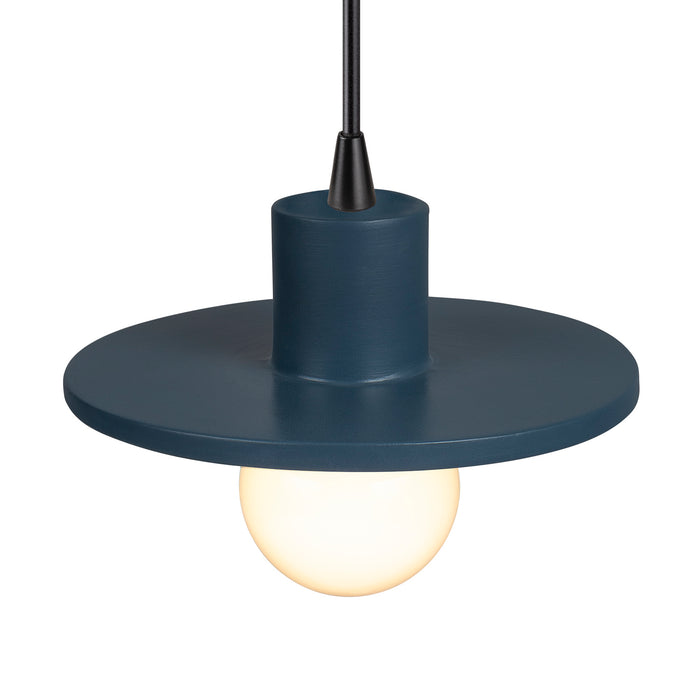 Justice Designs - CER-6325-MID-MBLK-BKCD - One Light Pendant - Radiance Collection - Midnight Sky