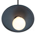 Justice Designs - CER-6325-MID-MBLK-BKCD - One Light Pendant - Radiance Collection - Midnight Sky