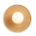 Justice Designs - CER-6325-MTGD-MBLK-BKCD - One Light Pendant - Radiance Collection - Matte White with Champagne Gold internal finish