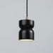 Justice Designs - CER-6500-CRB-ABRS-BKCD - One Light Pendant - Radiance Collection - Carbon - Matte Black