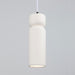 Justice Designs - CER-6510-BIS-MBLK-WTCD - One Light Pendant - Radiance Collection - Bisque