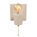 Justice Designs - CER-7011-MAT-BRSS - One Light Wall Sconce - American Classics - Matte White