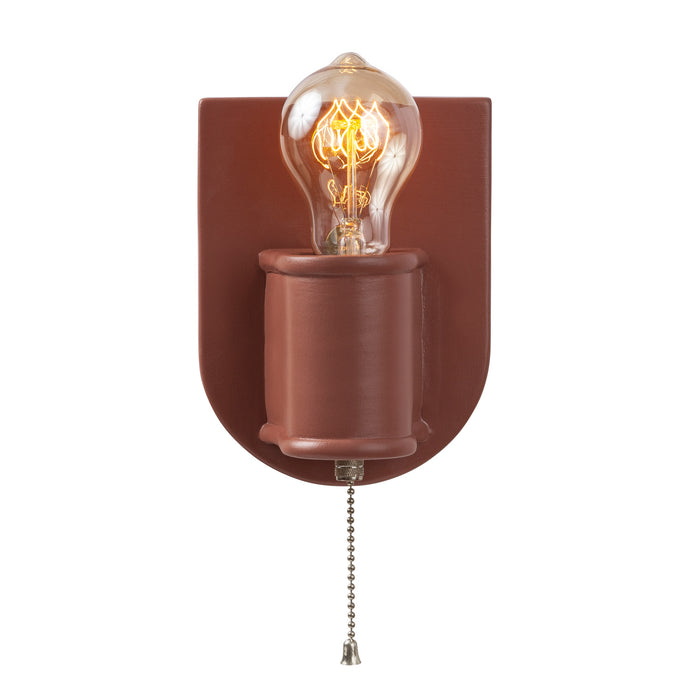 Justice Designs - CER-7031-CLAY-NCKL - One Light Wall Sconce - American Classics - Canyon Clay