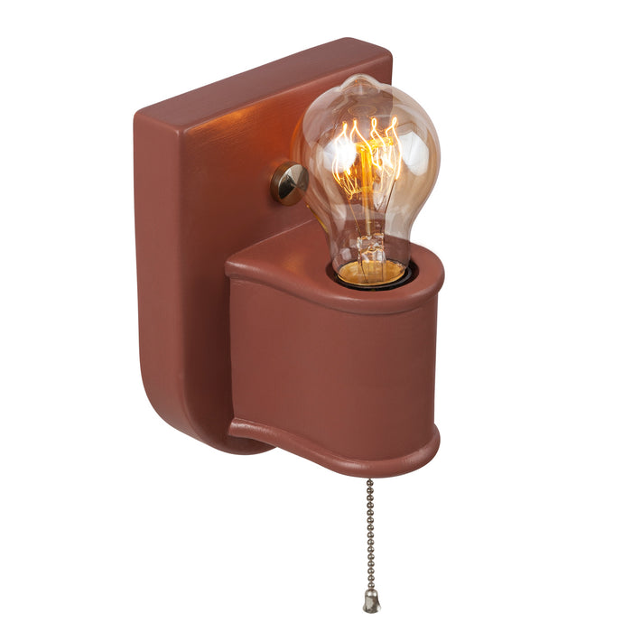 Justice Designs - CER-7031-CLAY-NCKL - One Light Wall Sconce - American Classics - Canyon Clay