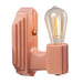 Justice Designs - CER-7041-BSH-BRSS - One Light Wall Sconce - American Classics - Gloss Blush