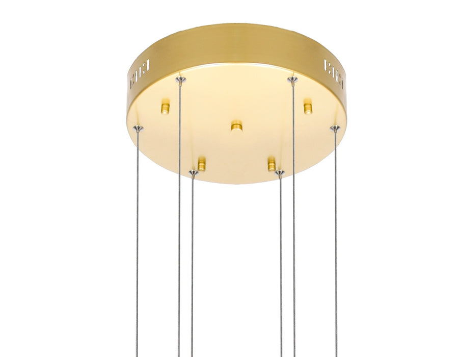 CWI Lighting - 1245P32-602 - LED Chandelier - Millipede - Satin Gold