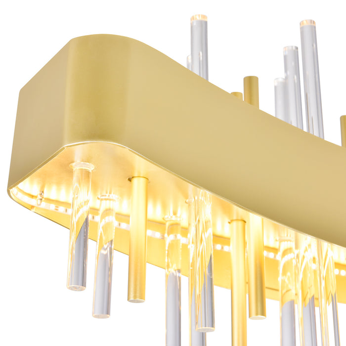 CWI Lighting - 1245P40-602 - LED Chandelier - Millipede - Satin Gold