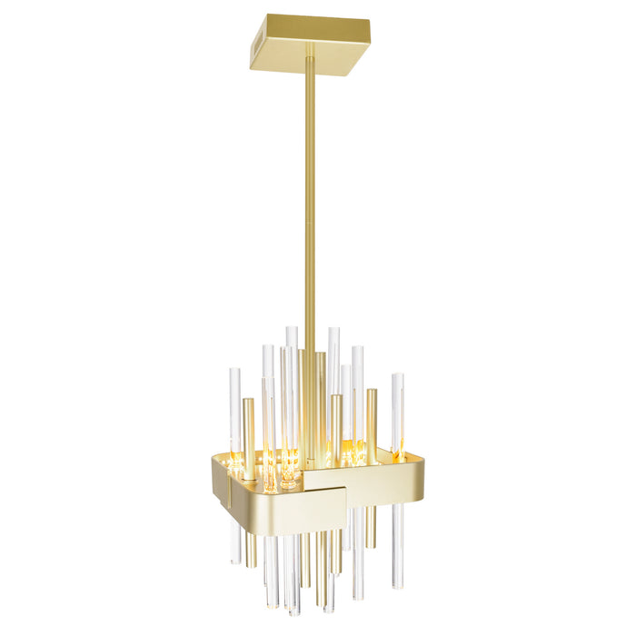 CWI Lighting - 1245P8-602 - LED Mini Pendant - Millipede - Satin Gold