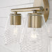 Capital Lighting - 145021AD-524 - Two Light Vanity - Dena - Aged Brass