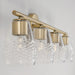 Capital Lighting - 145041AD-524 - Four Light Vanity - Dena - Aged Brass