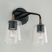 Capital Lighting - 145621KB-530 - Two Light Vanity - Amara - Matte Black with Brass