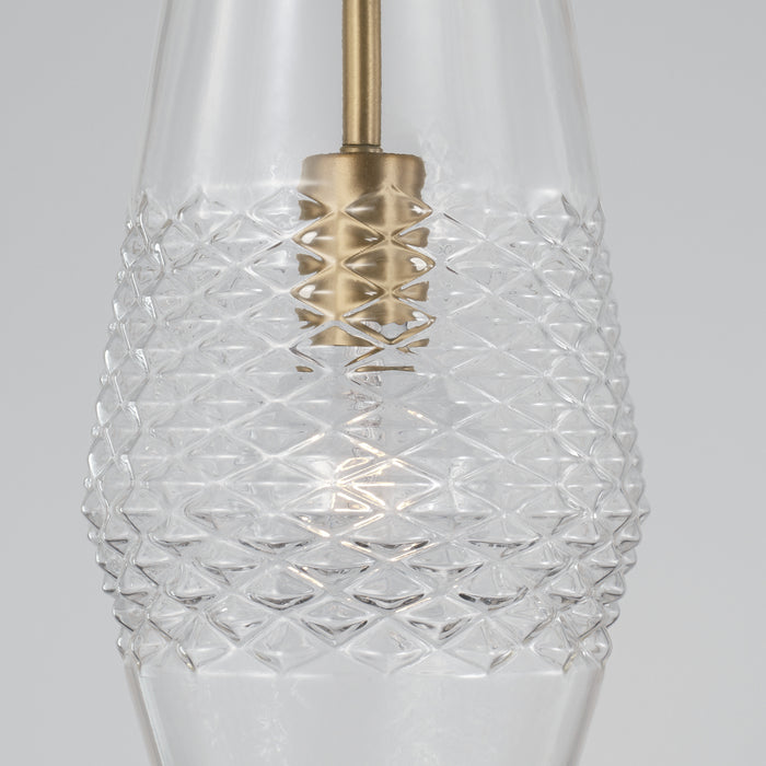 Capital Lighting - 345011AD - One Light Pendant - Dena - Aged Brass