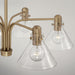 Capital Lighting - 445861AD-528 - Six Light Chandelier - Greer - Aged Brass