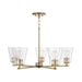Capital Lighting - 446951AD-533 - Five Light Chandelier - Baker - Aged Brass