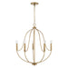 Capital Lighting - 447051AD - Five Light Chandelier - Madison - Aged Brass