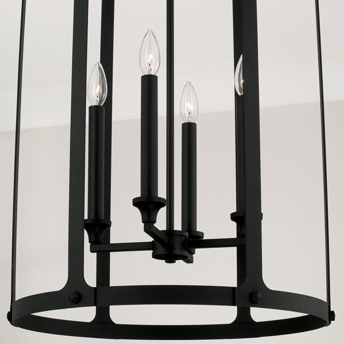 Capital Lighting - 544941BI - Four Light Foyer Pendant - Brennen - Black Iron