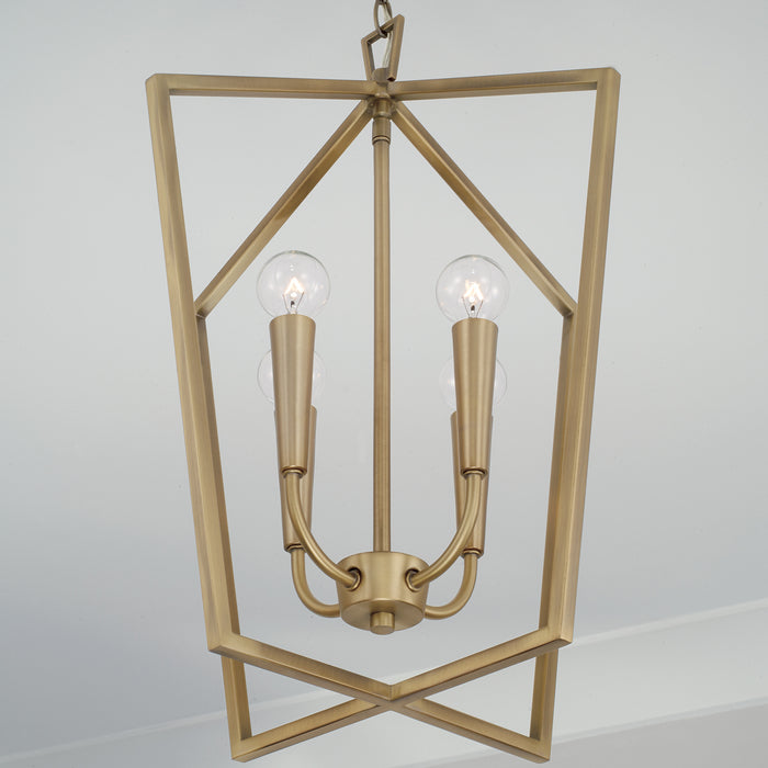 Capital Lighting - 545941AD - Four Light Foyer Pendant - Holden - Aged Brass