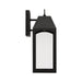 Capital Lighting - 946311BK-GL - One Light Outdoor Wall Lantern - Burton - Black