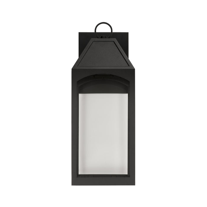 Capital Lighting - 946321BK-GL - One Light Outdoor Wall Lantern - Burton - Black