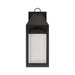 Capital Lighting - 946321BK-GL - One Light Outdoor Wall Lantern - Burton - Black