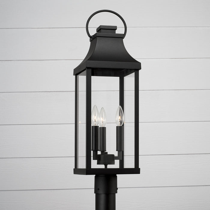 Capital Lighting - 946432BK - Three Light Outdoor Post Lantern - Bradford - Black