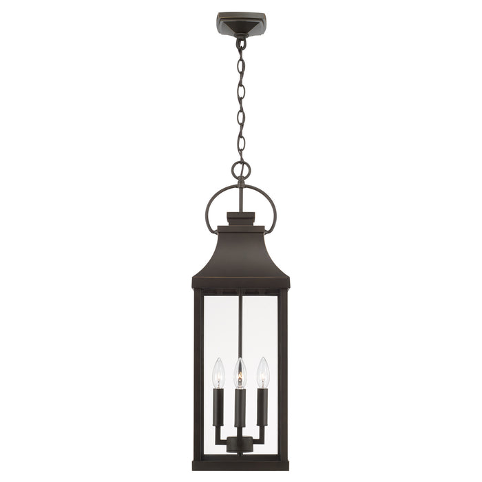 Capital Lighting - 946442OZ - Four Light Outdoor Hanging Lantern - Bradford - Oiled Bronze