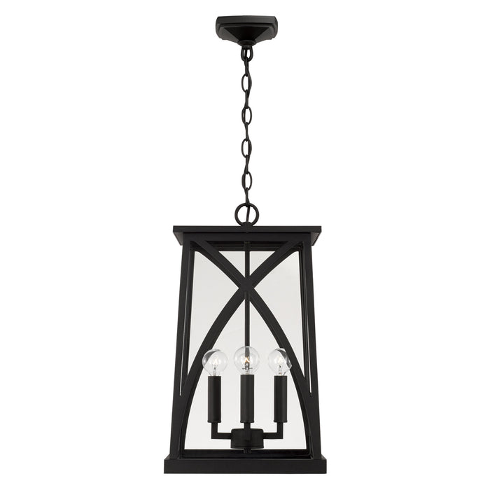 Capital Lighting - 946542BK - Four Light Outdoor Hanging Lantern - Marshall - Black
