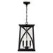 Capital Lighting - 946542BK - Four Light Outdoor Hanging Lantern - Marshall - Black