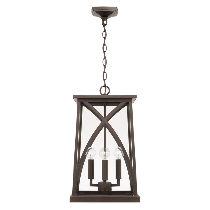 Capital Lighting - 946542OZ - Four Light Outdoor Hanging Lantern - Marshall - Oiled Bronze
