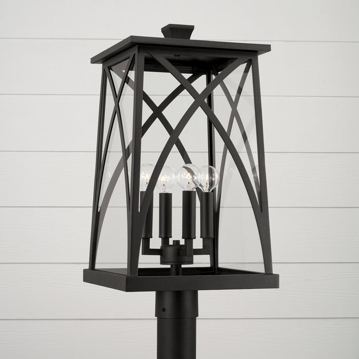 Capital Lighting - 946543BK - Four Light Outdoor Post Lantern - Marshall - Black