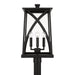 Capital Lighting - 946543BK - Four Light Outdoor Post Lantern - Marshall - Black