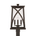 Capital Lighting - 946543OZ - Four Light Outdoor Post Lantern - Marshall - Oiled Bronze