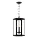 Capital Lighting - 946642BK - Four Light Outdoor Hanging Lantern - Walton - Black