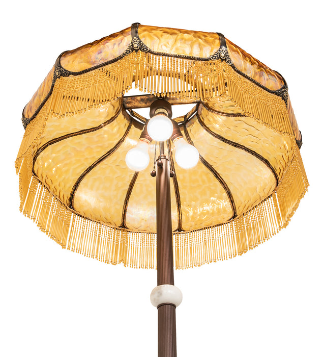 Meyda Tiffany - 250201 - Three Light Floor Lamp - Frederick - Mahogany Bronze