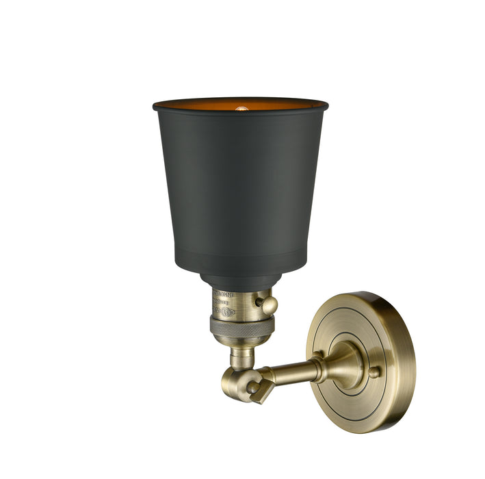 Innovations - 203SW-AB-M9-BK - One Light Wall Sconce - Franklin Restoration - Antique Brass