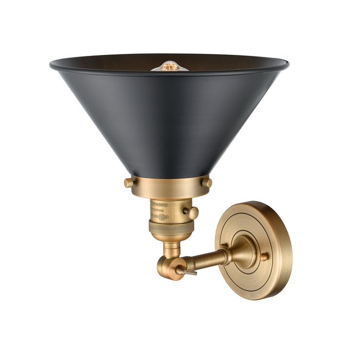 Innovations - 203SW-BB-M10-BK - One Light Wall Sconce - Franklin Restoration - Brushed Brass
