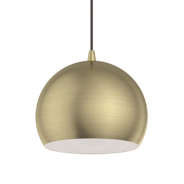 Livex Lighting - 40801-01 - One Light Pendant - Piedmont - Antique Brass