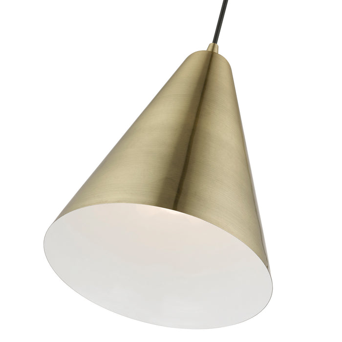 Livex Lighting - 40852-01 - One Light Pendant - Dulce - Antique Brass